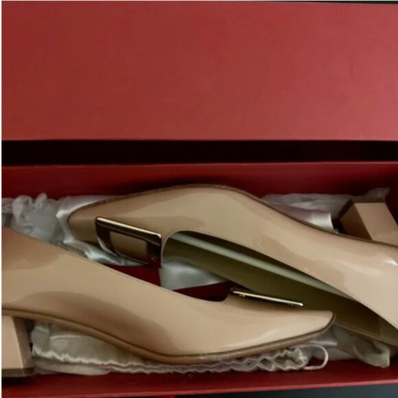Roger Vivier Patent Leather Pump EU36/US6 Nude - Picture 4 of 11